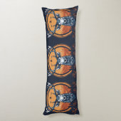 Premium Herten Gedrukt Lichaamskussen - Gezellig e (Achterkant (Verticaal))