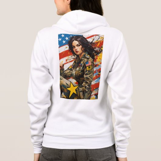 Premium hoodies voor dames (Achterkant)