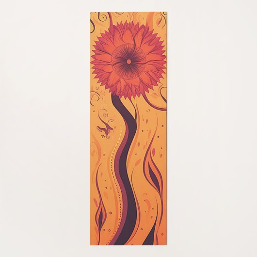 Premium Hot Yoga Mat Antislip Handdoek (Achterkant)