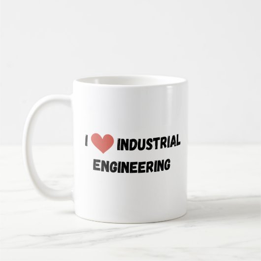 Premium 'I Love Engineering' Jarra: Vier uw Koffiemok (Links)