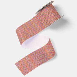 Premium Indiaans geometrisch bloempatroon Satijnen Lint