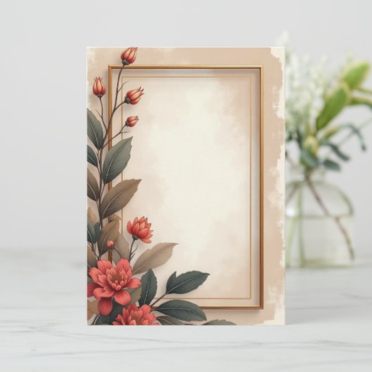 PREMIUM Invitation Kaart Design (Staand voorkant)