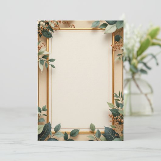 PREMIUM Invitation Kaart Design (Staand voorkant)