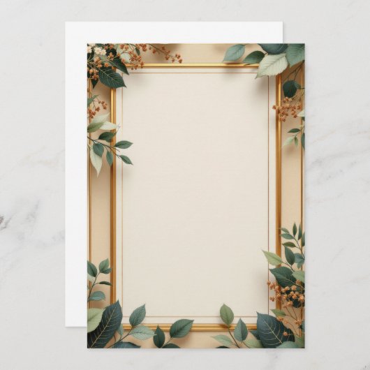 PREMIUM Invitation Kaart Design (Voorkant / Achterkant)