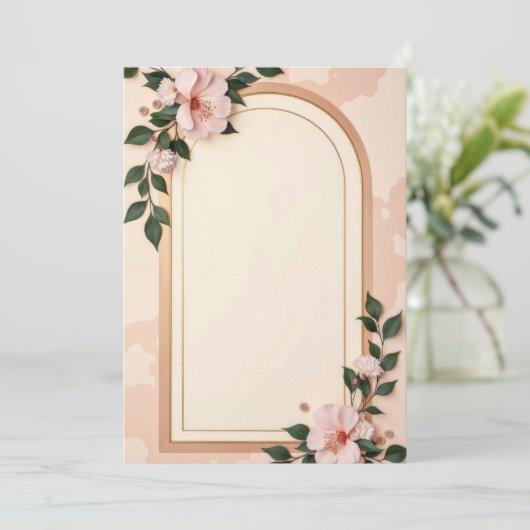 PREMIUM Invitation Kaart Design (Staand voorkant)