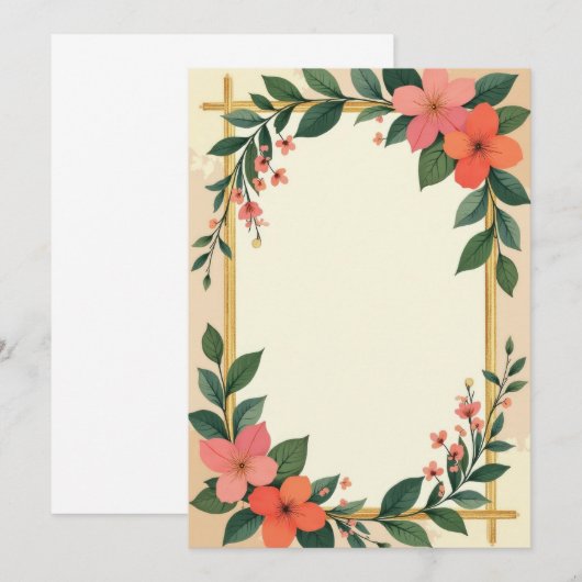 PREMIUM Invitation Kaart Design (Voorkant / Achterkant)