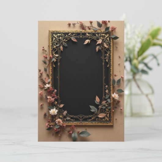 PREMIUM Invitation Kaart Design (Staand voorkant)