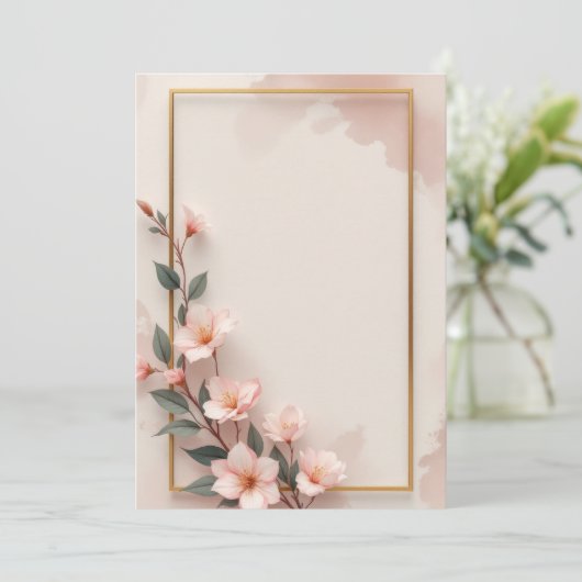 PREMIUM Invitation Kaart Design (Staand voorkant)