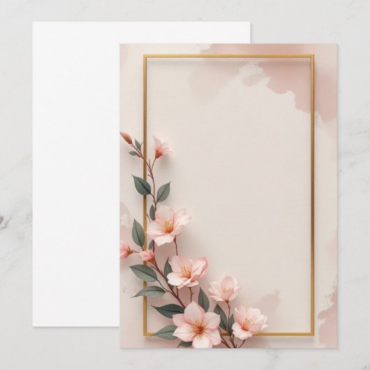 PREMIUM Invitation Kaart Design (Voorkant / Achterkant)