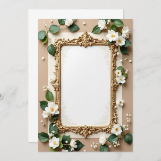 PREMIUM Invitation Kaart Design (Voorkant / Achterkant)