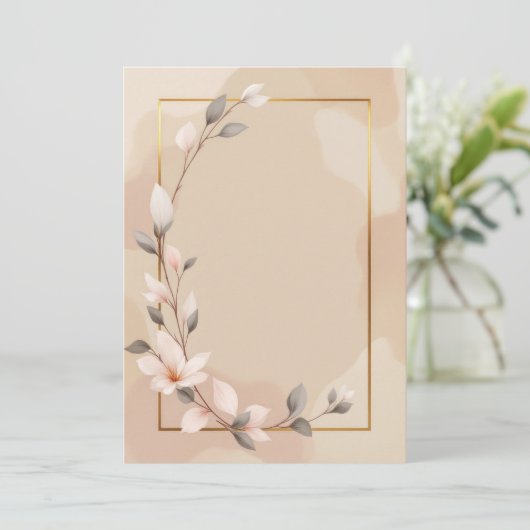 PREMIUM Invitation Kaart Design (Staand voorkant)