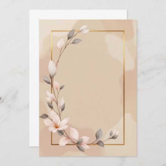 PREMIUM Invitation Kaart Design (Voorkant / Achterkant)