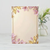 PREMIUM Invitation Kaart Design (Staand voorkant)