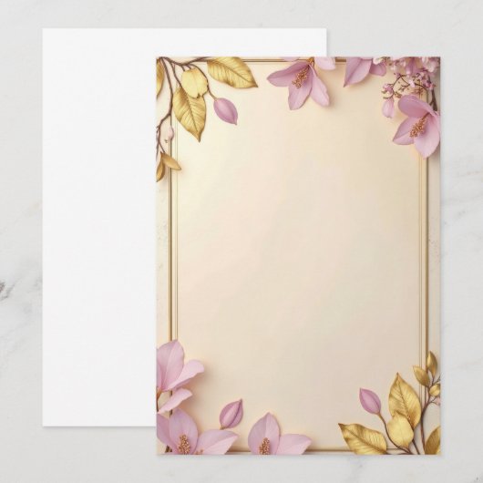 PREMIUM Invitation Kaart Design (Voorkant / Achterkant)