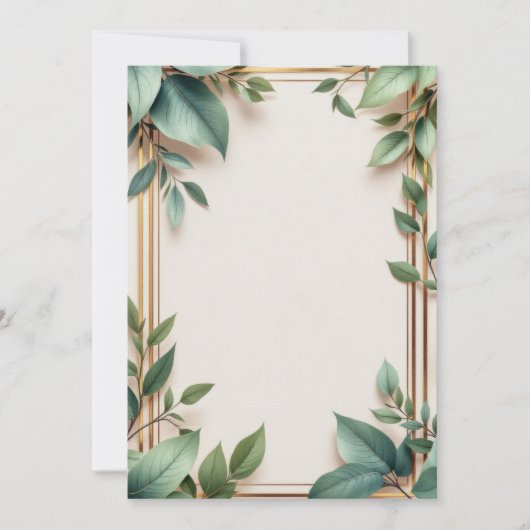 PREMIUM Invitation Kaart Design (Voorkant)