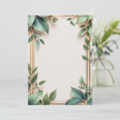 PREMIUM Invitation Kaart Design (Staand voorkant)