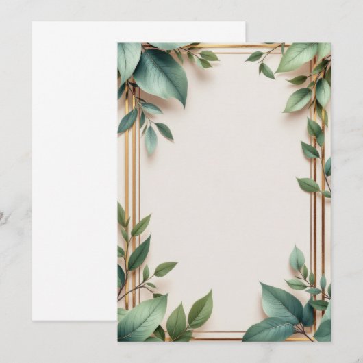 PREMIUM Invitation Kaart Design (Voorkant / Achterkant)