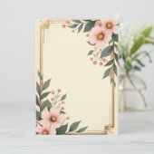 PREMIUM Invitation Kaart Design (Staand voorkant)