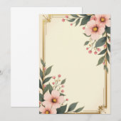 PREMIUM Invitation Kaart Design (Voorkant / Achterkant)