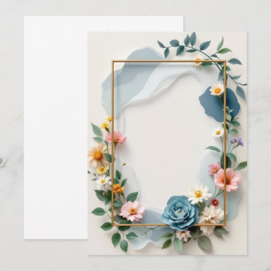 PREMIUM Invitation Kaart Design (Voorkant / Achterkant)