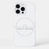 Premium iPhone Case ‘Keep Going’ – Minimalist Hoesje (Achterkant)