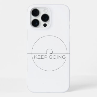 Premium iPhone Case ‘Keep Going’ – Minimalist 16 Pro Max Hoesje