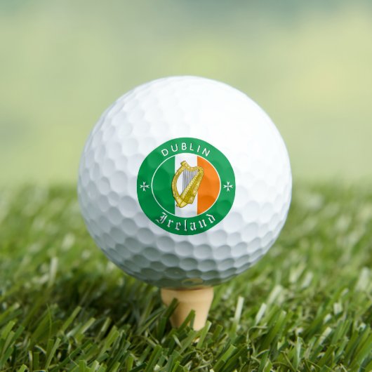 Premium Ireland Golf Ball, Dublin, Ierse vlag Golfballen (Insitu Shirt)