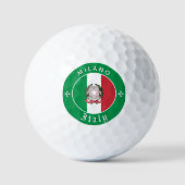 Premium Italië Golf Ball, Milaan, Italiaanse vlag Golfballen (Voorkant)