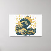 premium Japanse kunst ontwerp Canvas Afdruk (Voorkant)