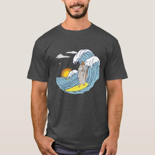 Premium Jesus Surfen - Verdrietig t-shirt