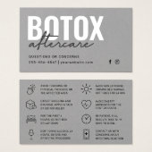 Premium - Kaart voor grijze botox-injectie (Voorkant /achterkant)