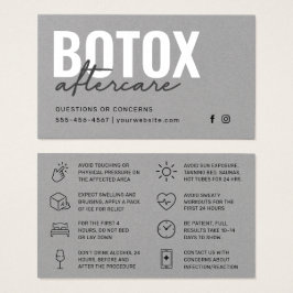 Premium - Kaart voor grijze botox-injectie