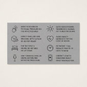 Premium - Kaart voor grijze botox-injectie (Achterkant)