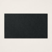 Premium-kaart voor zwart profiel visitekaartje (Achterkant)