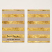 Premium - Kaarten voor kraft & Gold Foil aarden Visitekaartje (Voorkant /achterkant)