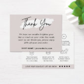 Premium-kaarteninstructies - Hartelijk dank Visitekaartje (Bureau)