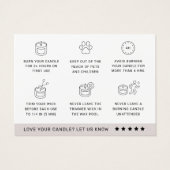 Premium-kaarteninstructies - Hartelijk dank Visitekaartje (Achterkant)