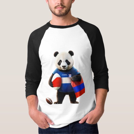 Premium katoenen berglandschap T-shirt (Voorkant)