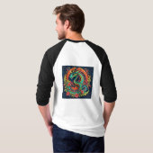 Premium katoenen dragon design T-shirt. T-shirt (Achterkant volledig)