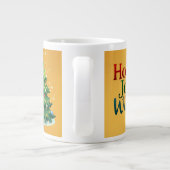 Premium kerst Mok - Holly Jolly Wishes (Achterkant)