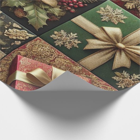 Premium kerstcadeaus cadeaupapier (Hoek)