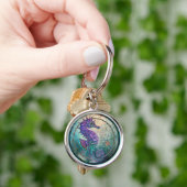 Premium Keyring ‘Mosaic Seahorse Zee Collectie’ Sleutelhanger (Hand)
