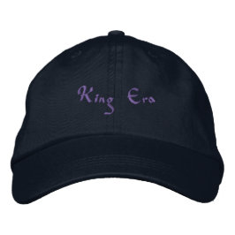 Premium King Era Navy-Hoeden Verstelbaar Schoon Mo Geborduurde Pet