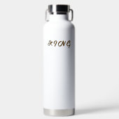 Premium KING RVS drankcontainer Wit Waterfles (Voorkant)