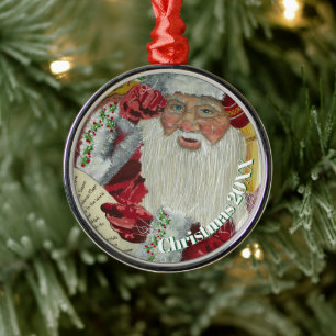 Premium Klassiek Kerstman Ornament - Controleren m