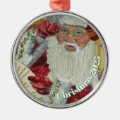 Premium Klassiek Kerstman Ornament - Controleren m (Voorkant)