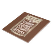 Premium koffiebonen eten poster café Barista Tegeltje (Zijkant)