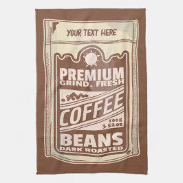 Premium koffiebonen eten poster café Barista Theedoek