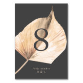 Premium - koolstof - Pampas grass Floral Wedding Kaart (Voorkant)