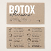 Premium Kraft Botox Injectie Kaart (Voorkant /achterkant)